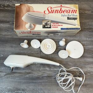 Sunbeam White Infrared Massager with Attachments